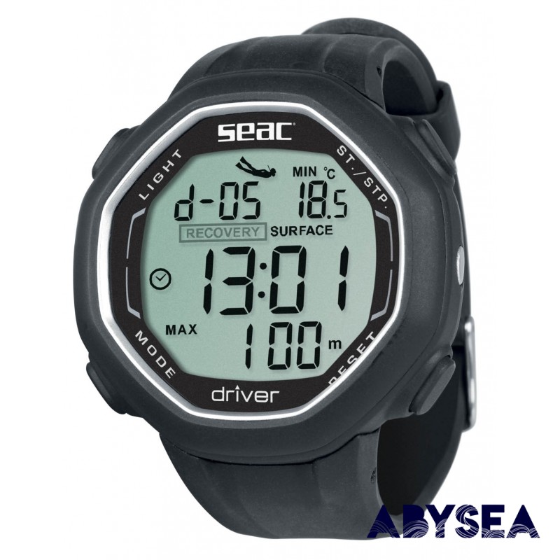 SEAC - Ordinateur d'apnée DRIVER Noir - Ordinateurs • montres apnée & snorkeling - Triathlon • Apnée • Snorkeling - Atlantys