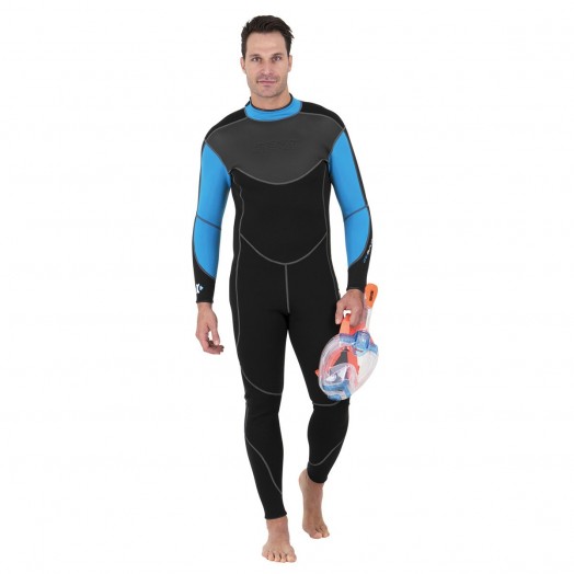 SEAC - Combinaison Monopièce SENSE Longue Homme 3 mm - Combinaisons apnée & snorkeling - Triathlon • Apnée • Snorkeling -