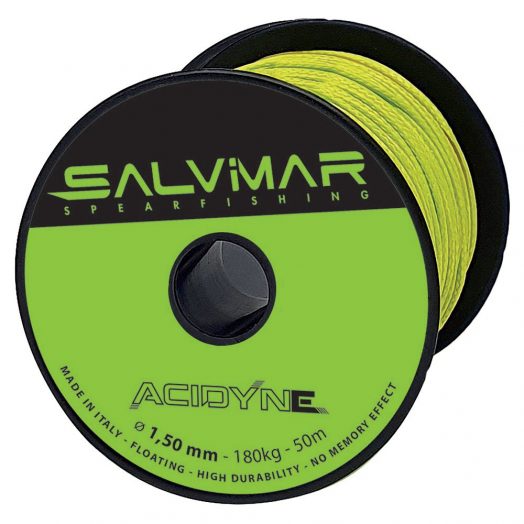 SALVIMAR - Fil DYNEEMA - 1.5mm - 50m - 180kg - Acid green