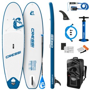 CRESSI - ELEMENT (10'2) ALL ROUND ISUP SET Blanc/Bleu