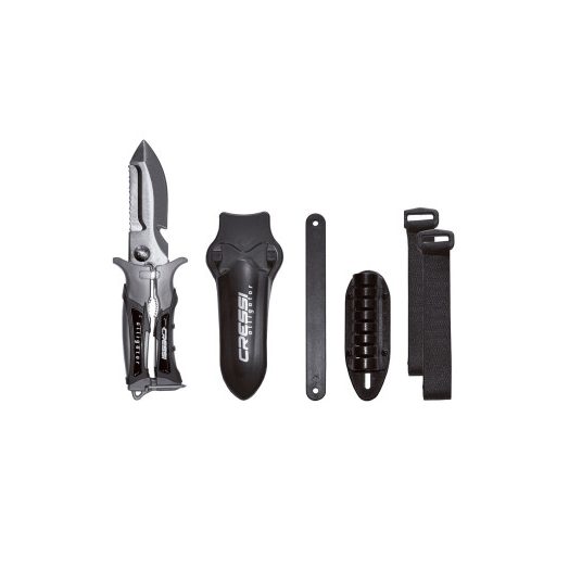 Couteau-ciseau très pratique pour tous les types d'opérations sous-marines.